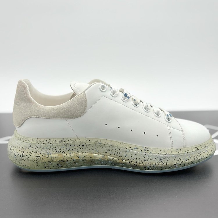 Alexander McQueen Clear Sole ' Splatter Blue ' UK 10