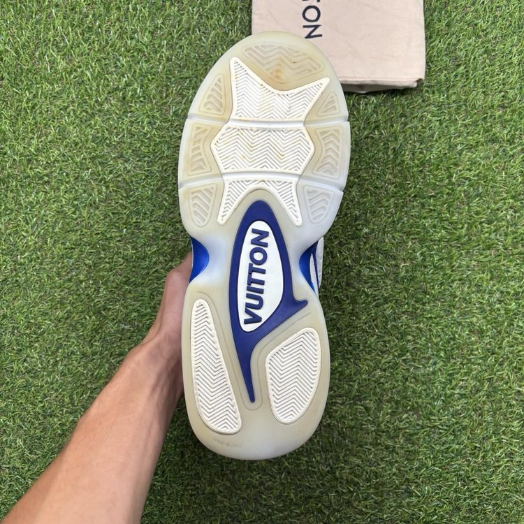 Louis Vuitton Trainer 2 ‘ White, Blue ‘ UK 8.5