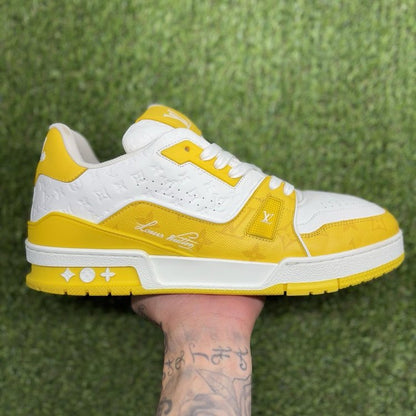 Louis Vuitton Trainer ' White Yellow ' UK 9.5