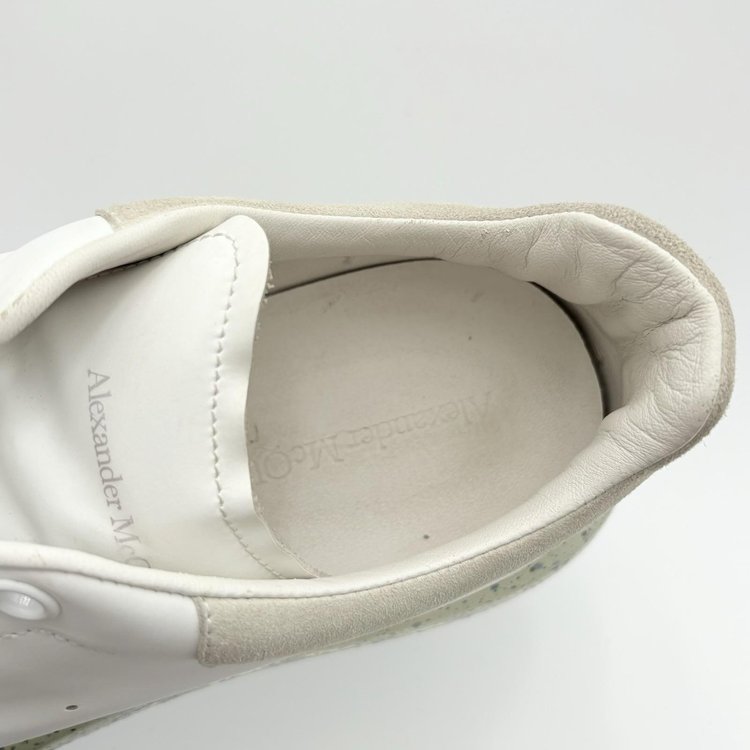 Alexander McQueen Clear Sole ' Splatter Blue ' UK 10