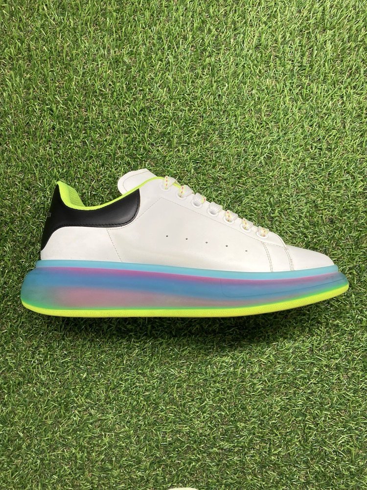 Alexander McQueen ' Transparent Sole/White Iridescent 'UK 8