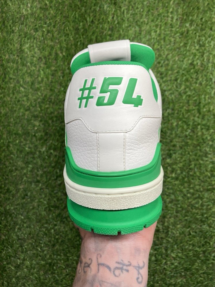 Louis Vuitton Trainer ' White Green '