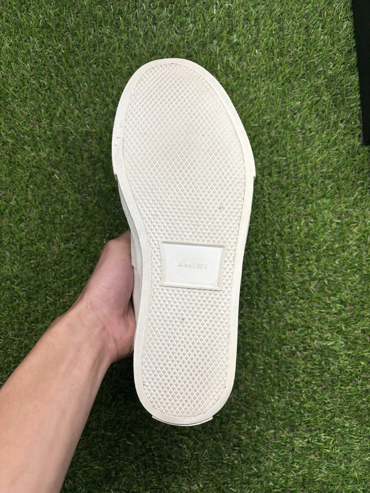 Amiri Bone Slip On Skeleton Sneakers UK 8