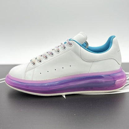 Alexander McQueen ' Transparent Sole White Purple UK 8