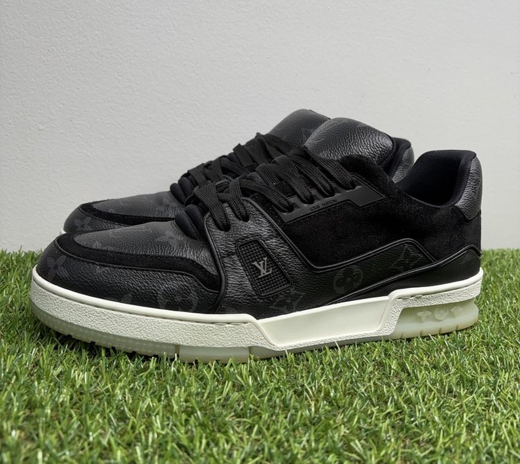 Louis Vuitton Trainer ' Black Monogram '  UK 8