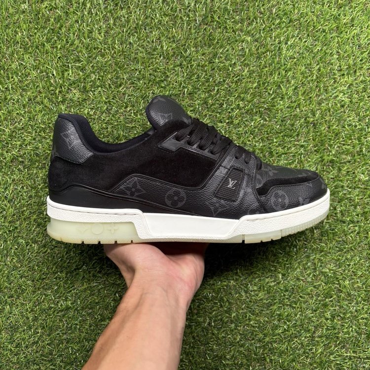 Louis Vuitton Trainer ' Black Monogram '  UK 8
