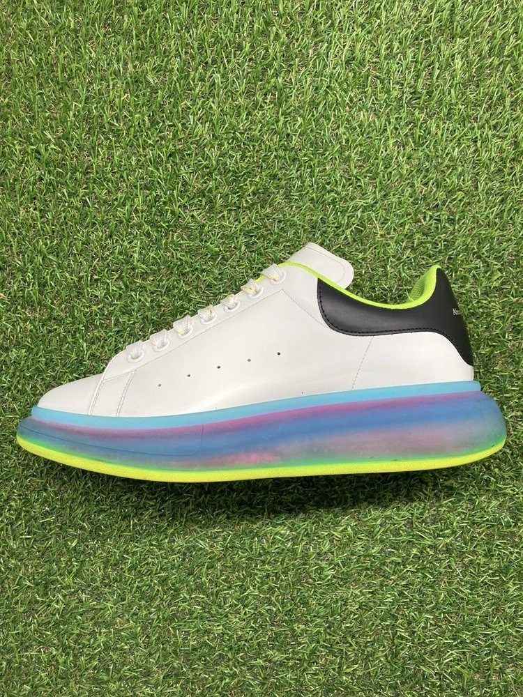 Alexander McQueen ' Transparent Sole/White Iridescent 'UK 8