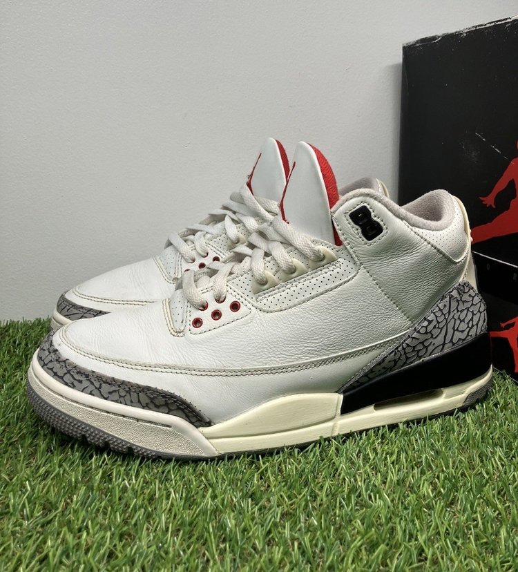 Jordan 3 Retro Mid White Cement Reimagined  UK 8.5