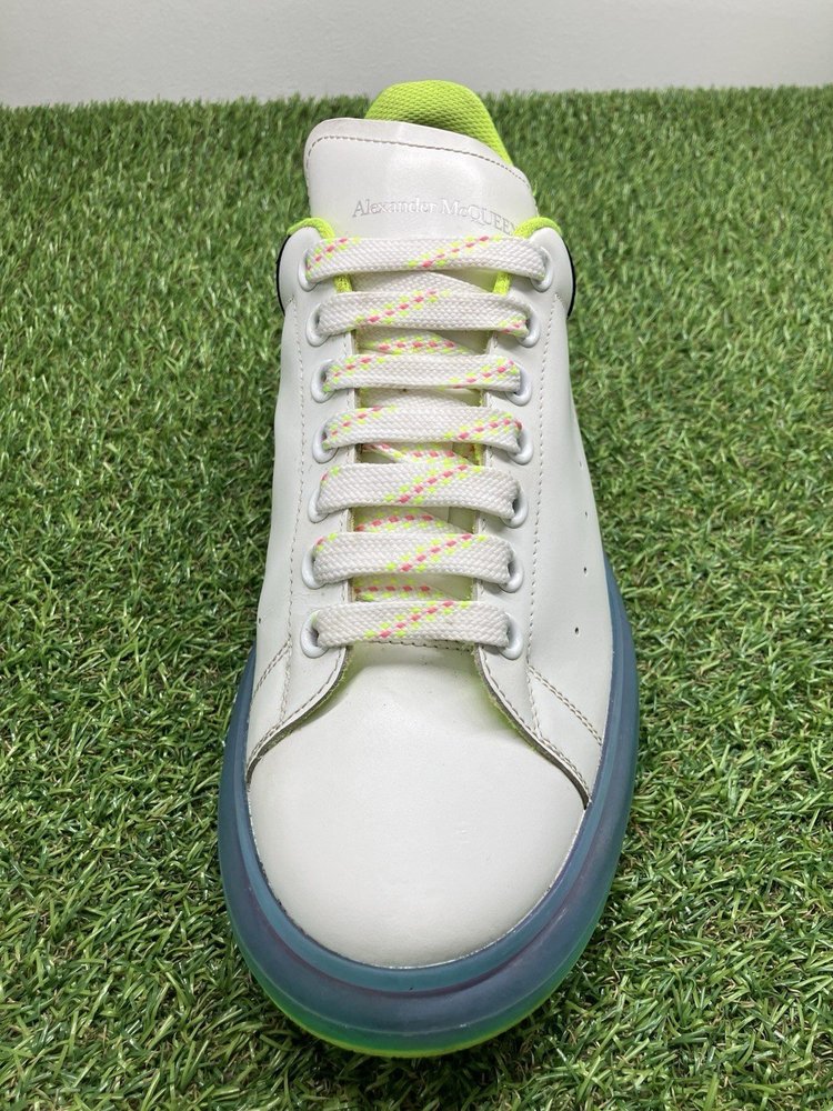 Alexander McQueen ' Transparent Sole/White Iridescent 'UK 8