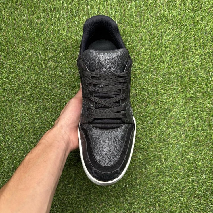 Louis Vuitton Trainer ' Black Monogram '  UK 8