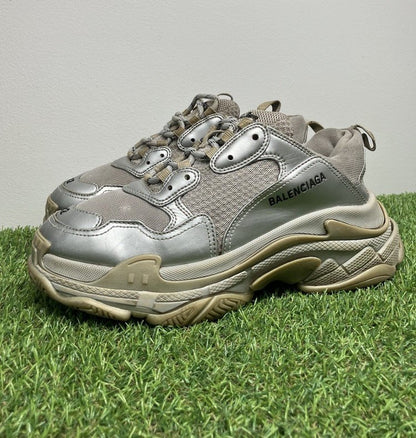 Balenciaga Triple S Sneaker ' Silver '  UK 8