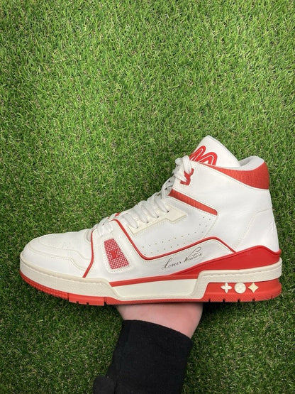 Louis Vuitton Virgil 'White,Red' High Trainer  UK 8.5