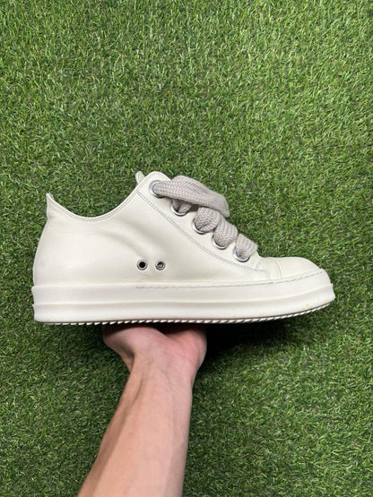 Rick Owens Jumbo Lace Low Lido ‘ Milk ‘ UK 8
