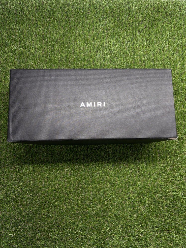 Amiri Bone Slip On Skeleton Sneakers UK 8