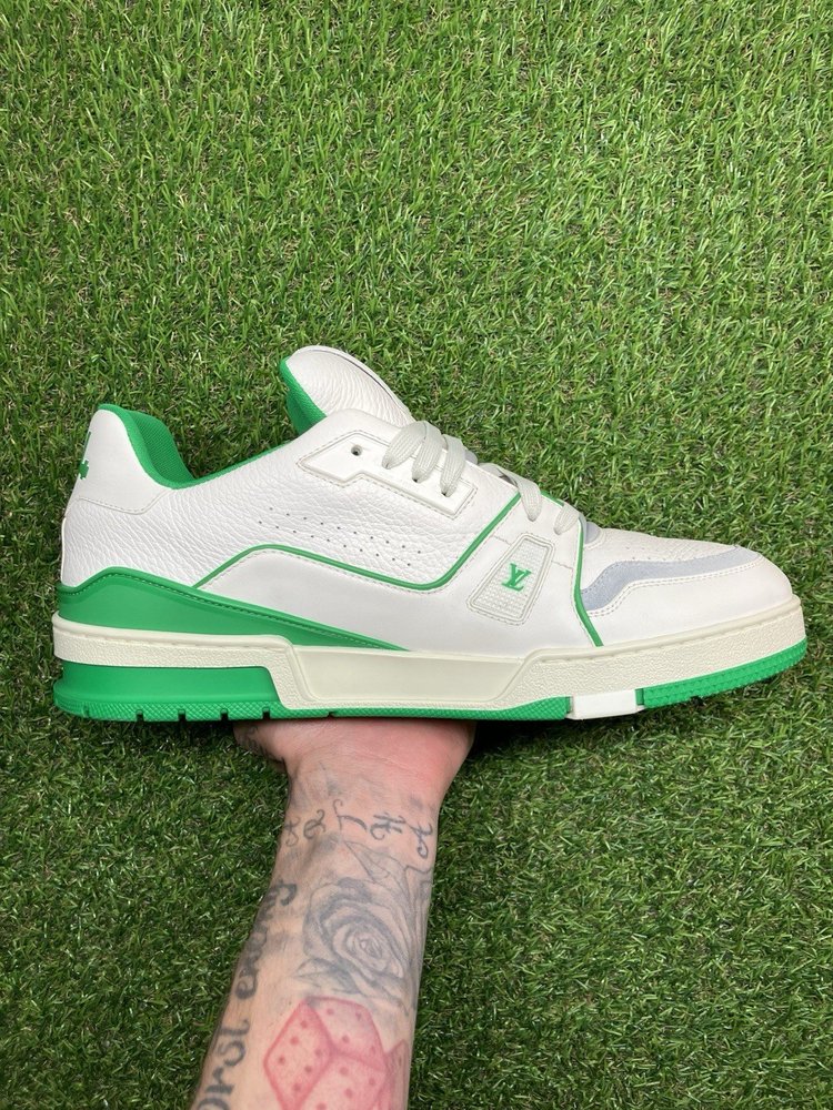Louis Vuitton Trainer ' White Green '