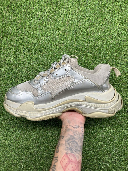 Balenciaga Triple S Sneaker ' Silver '  UK 8