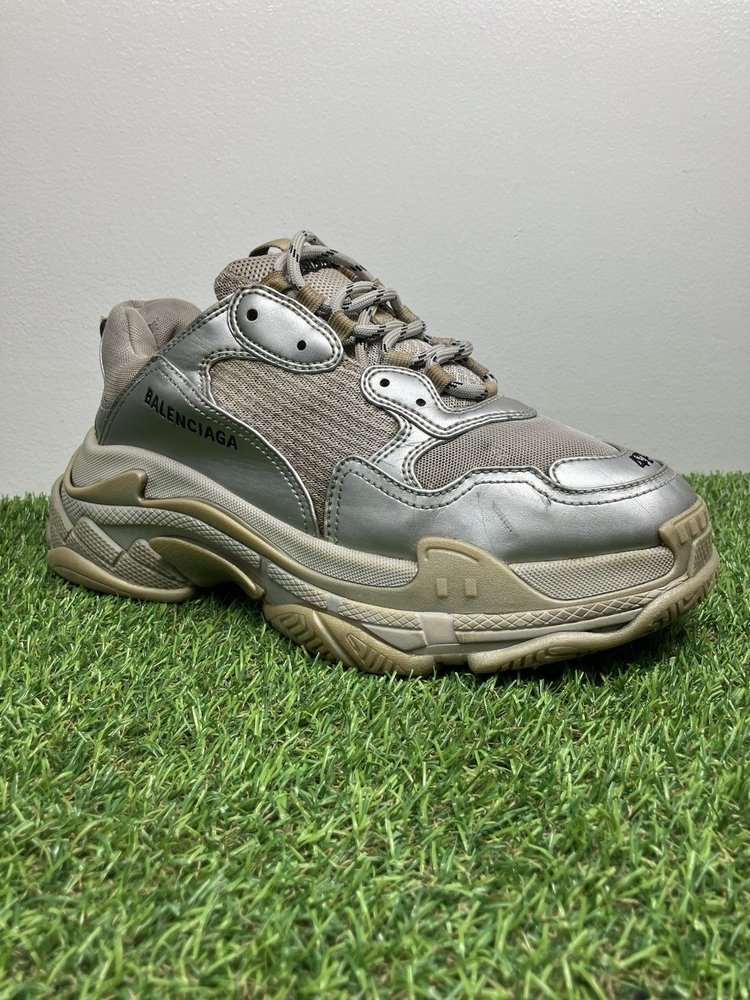 Balenciaga Triple S Sneaker ' Silver '  UK 8
