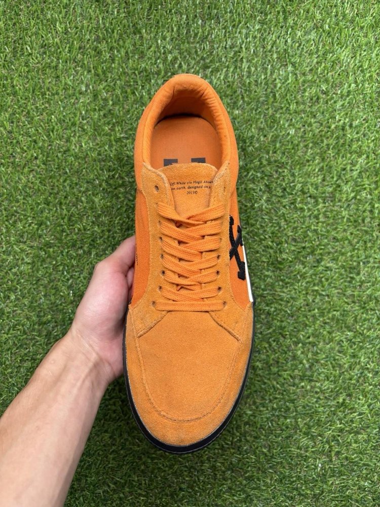 Off White Vulcanized Low Orange Black ' UK 10
