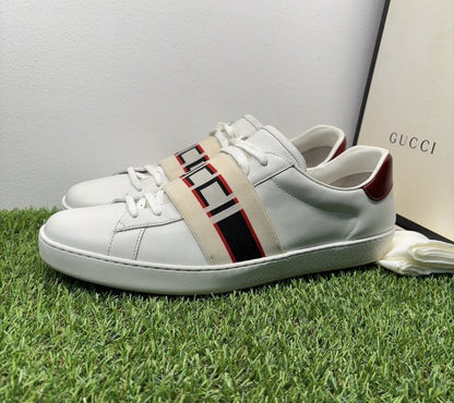 Gucci Ace Gucci Stripe ‘ White, Red ‘ UK 11