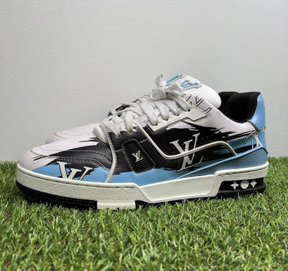 Amiri Bone Slip On Skeleton Sneakers UK 8