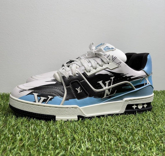 Amiri Bone Slip On Skeleton Sneakers UK 8