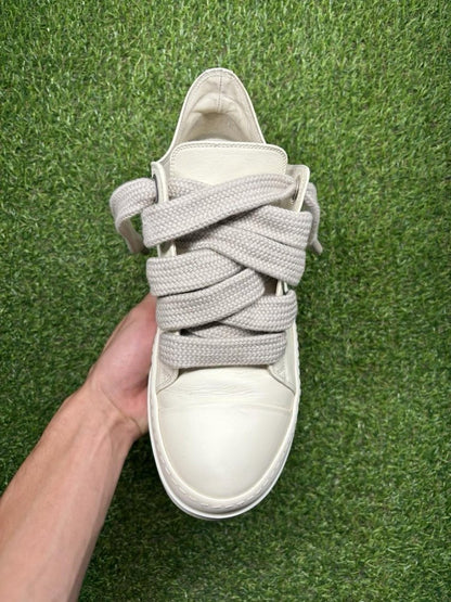Rick Owens Jumbo Lace Low Lido ‘ Milk ‘ UK 8