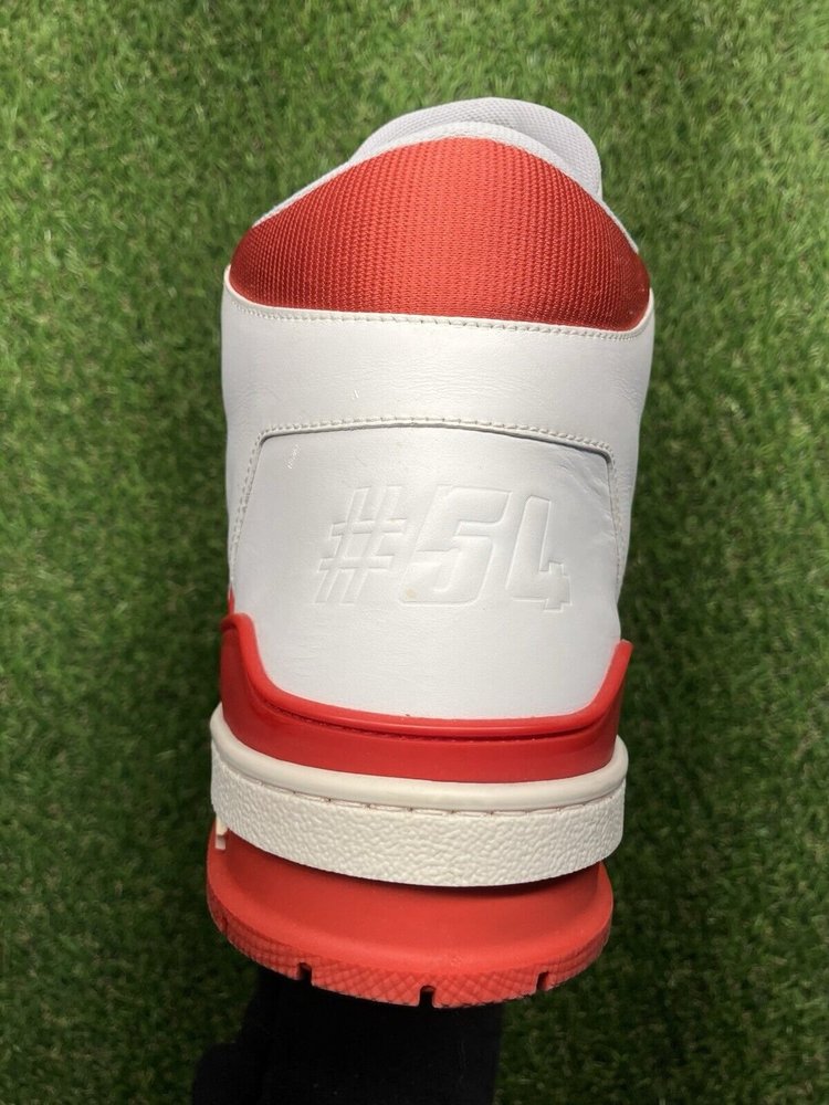 Louis Vuitton Virgil 'White,Red' High Trainer  UK 8.5