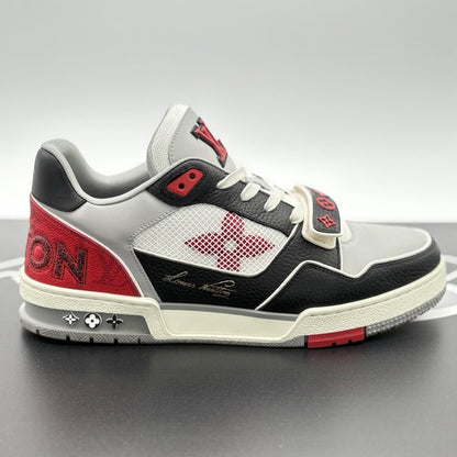 Louis Vuitton Trainer Strap ' Red Grey Black ' UK 9.5