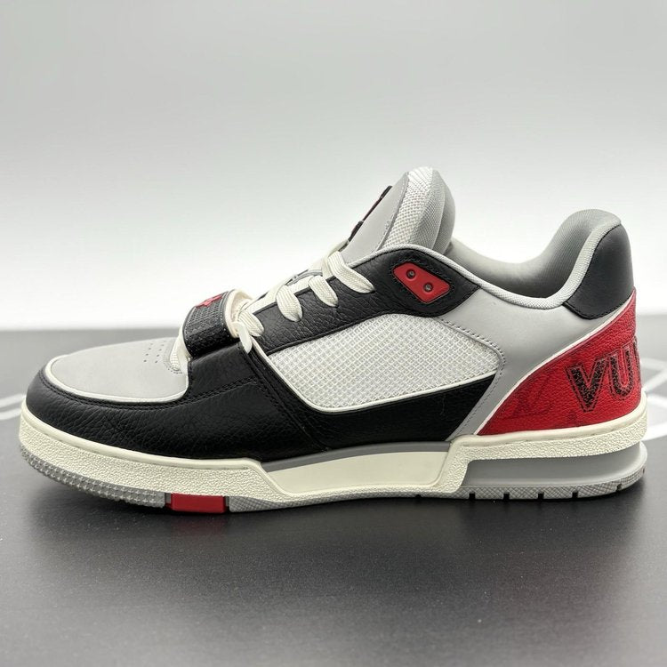 Louis Vuitton Trainer Strap ' Red Grey Black ' UK 9.5