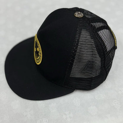 Chrome Hearts Plus Cross Seal Stamp Trucker Hat ' Black '