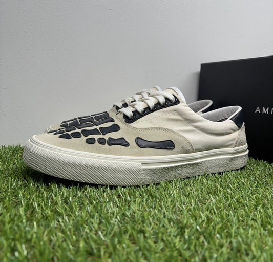 Amiri Bone Slip On Skeleton Sneakers UK 8