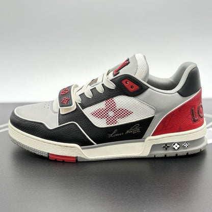 Louis Vuitton Trainer Strap ' Red Grey Black ' UK 9.5