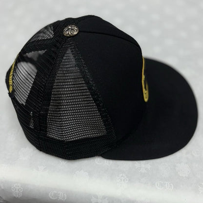 Chrome Hearts Plus Cross Seal Stamp Trucker Hat ' Black '