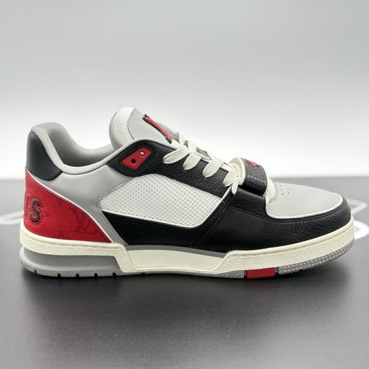 Louis Vuitton Trainer Strap ' Red Grey Black ' UK 9.5