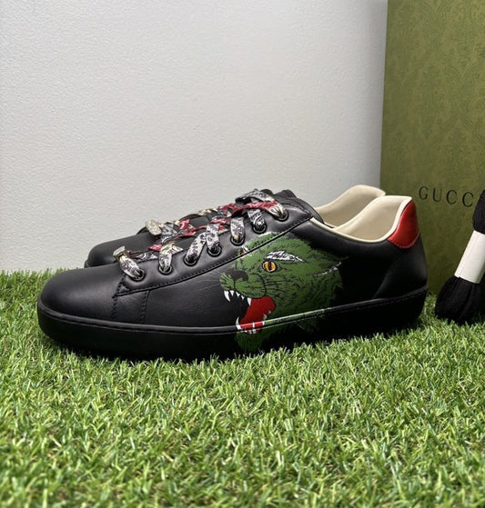 Gucci Ace ' Green Panther ' UK 11