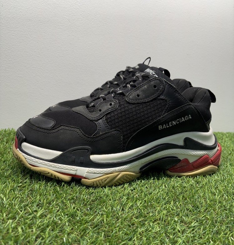 Balenciaga Triple S ' Black, Red ' UK 10