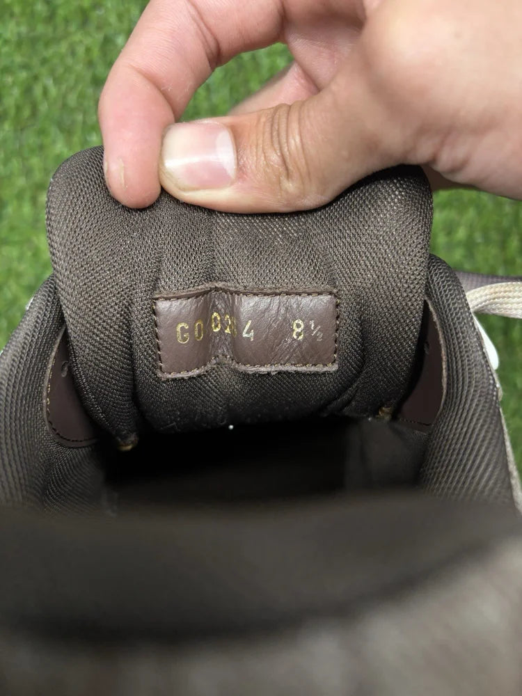 Louis Vuitton Trainer Strap 'Brown Crocodile' UK 8.5