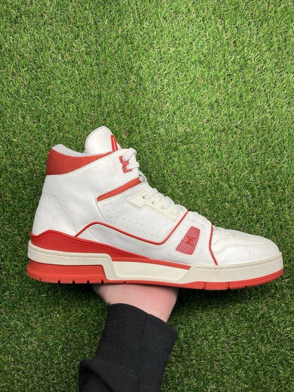 Louis Vuitton Virgil 'White,Red' High Trainer  UK 8.5