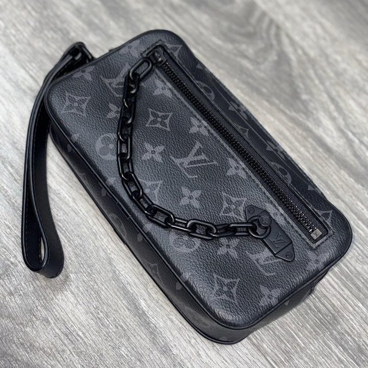 Louis Vuitton Pochette Volga Monogram Eclipse ' Black '