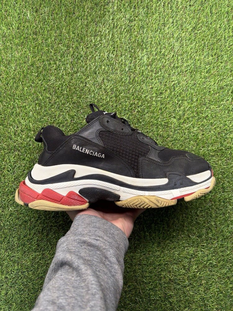 Balenciaga Triple S ' Black, Red ' UK 10