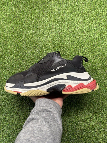 Balenciaga Triple S ' Black, Red ' UK 10