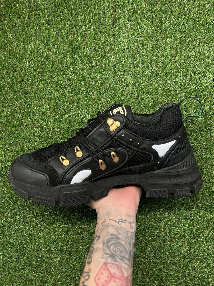 Gucci Flashtrek ' SEGA Black Leather '  UK 8