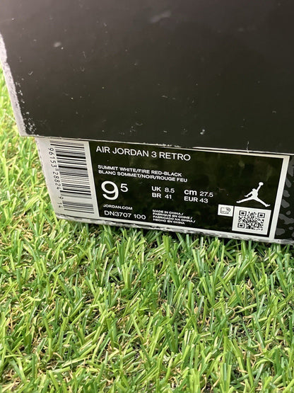 Nike Air Jordan 3 Retro ' White Cement Reimagined '  UK 8