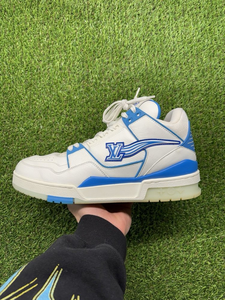 Louis Vuitton Trainer Mid ‘ White, Blue ’ UK 8.5
