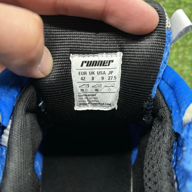 Balenciaga Runner ' White, Blue ' UK 8