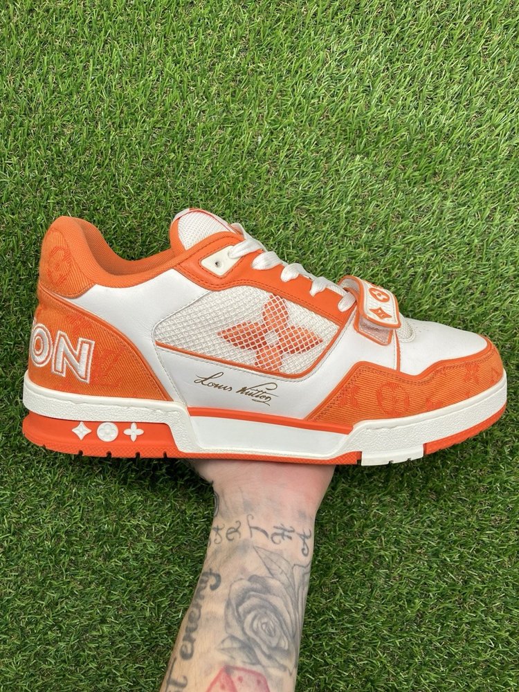 Louis Vuitton Trainer Strap ' Orange ' UK 9