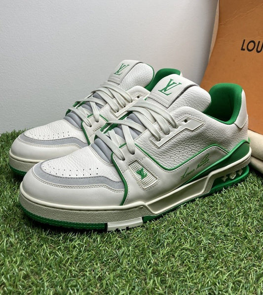 Louis Vuitton Trainer ' White Green '