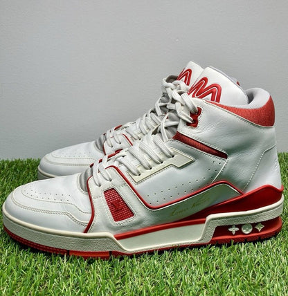 Louis Vuitton Virgil 'White,Red' High Trainer  UK 8.5