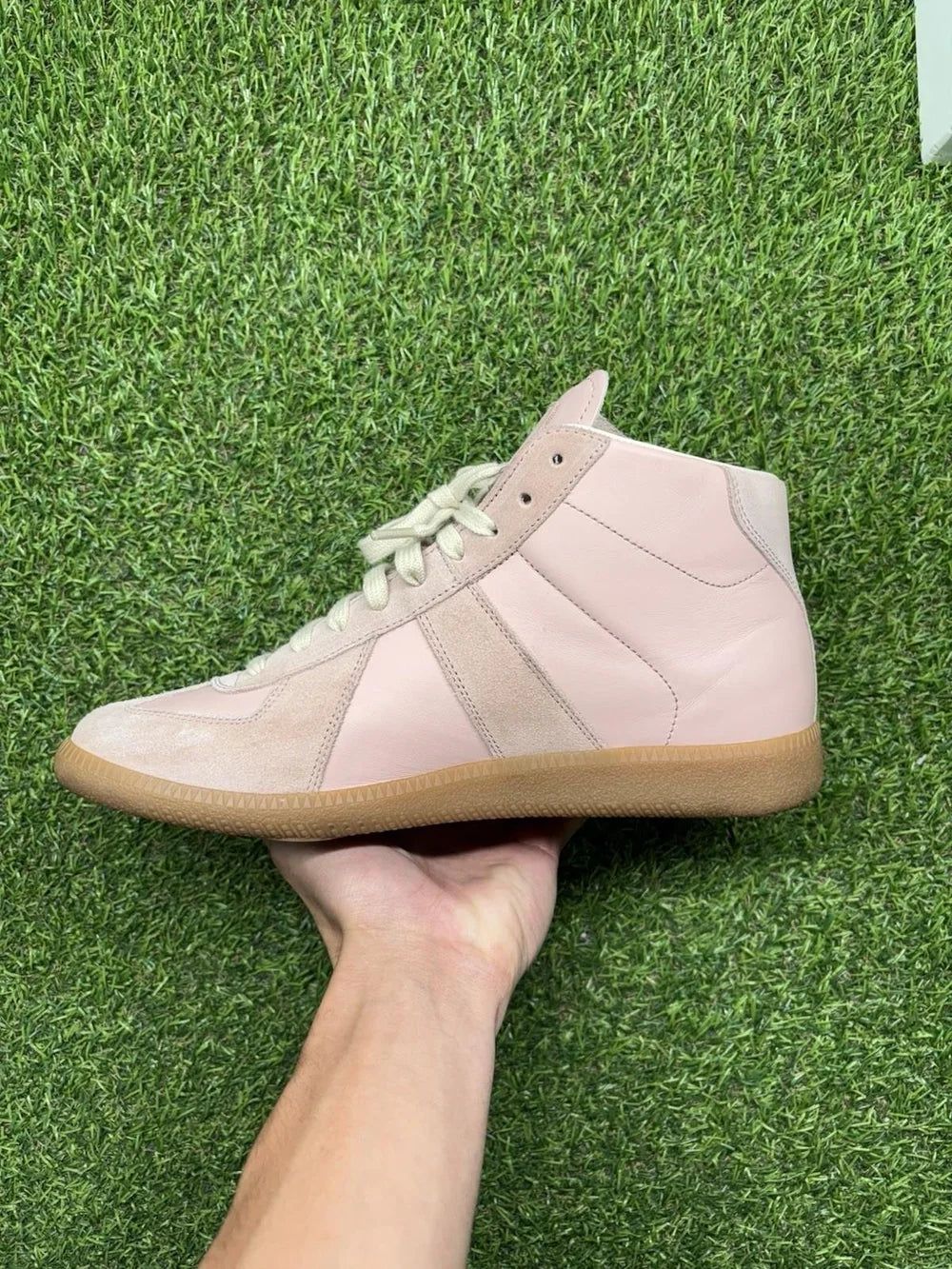Maison Margiela High Top ' Pink Calfskin ' UK 6