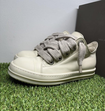Rick Owens Jumbo Lace Low Lido ‘ Milk ‘ UK 8